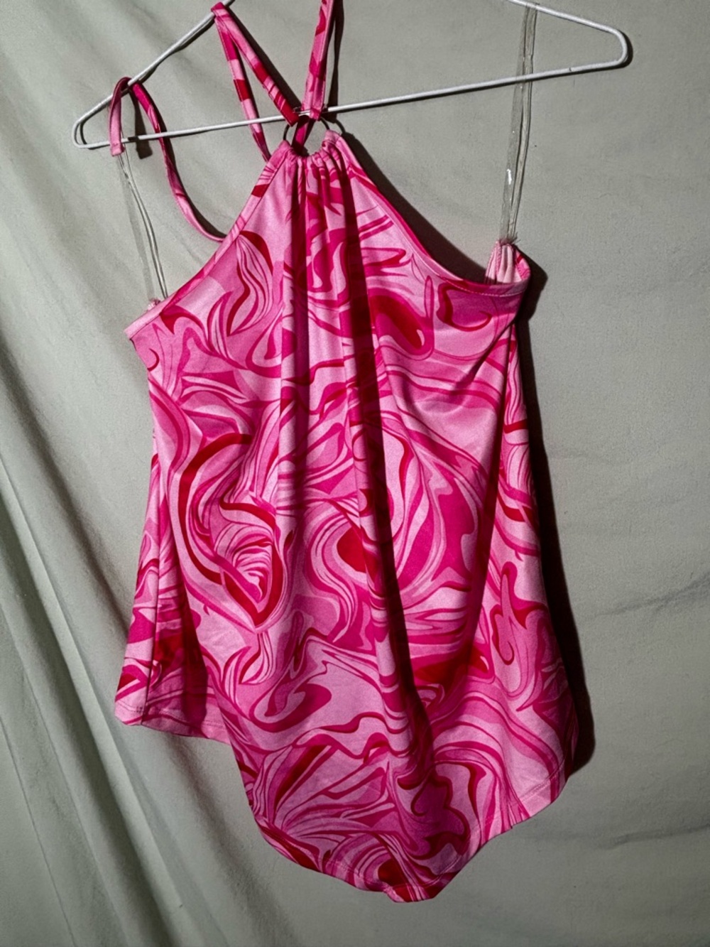 Flashy Club Shirt - Pink Tie Strapless